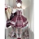 Miss Point Plaid Petal Rabbit JSK(Reservation/2 Colours/Full Payment Without Shipping)